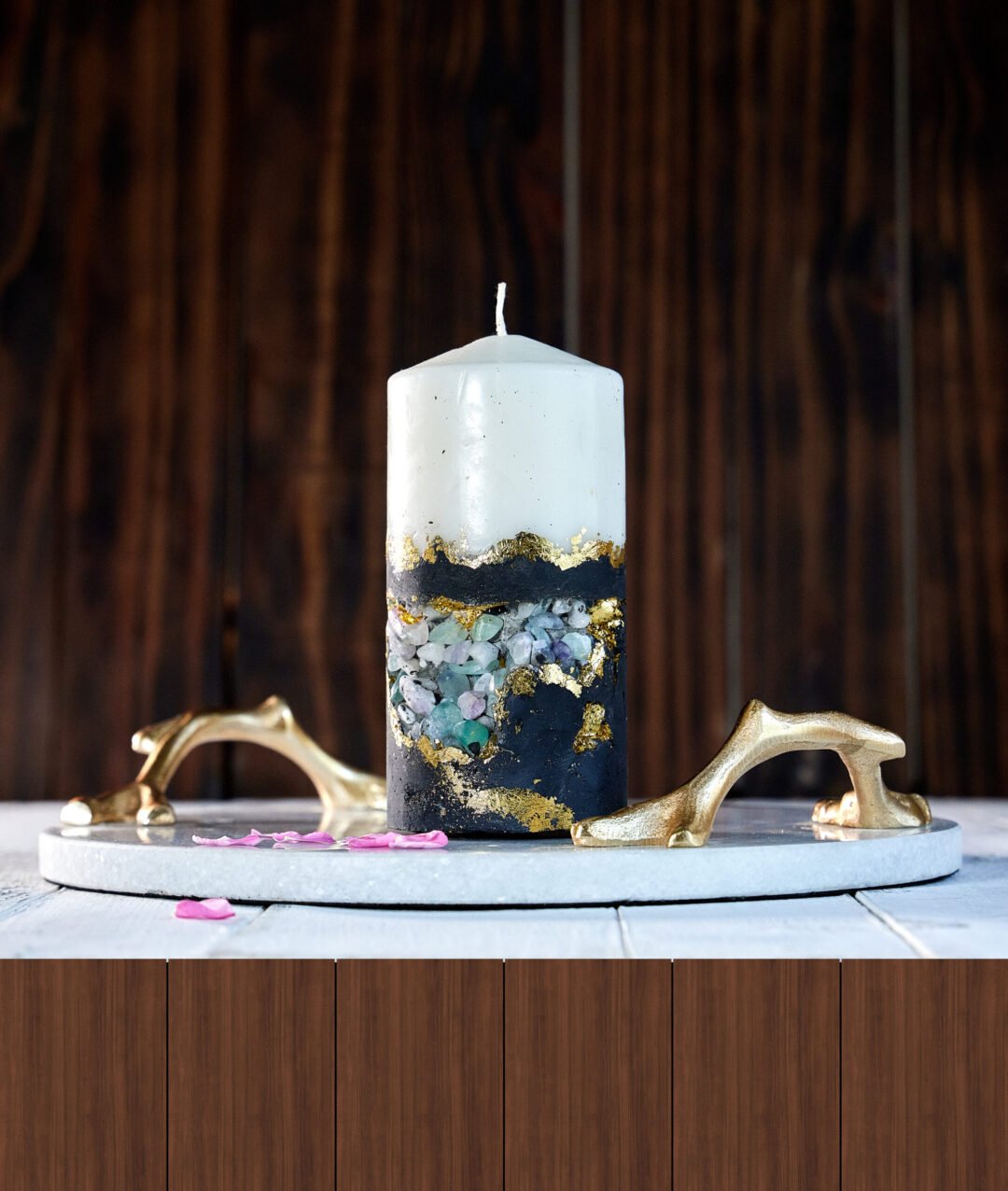 Charcoal Emerald Candle